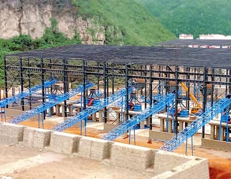 云南2000噸建筑用砂石骨料生產線